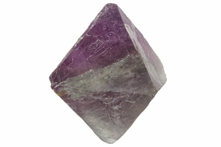 Fluorite Octahedron - Purple/Green Banded #104727